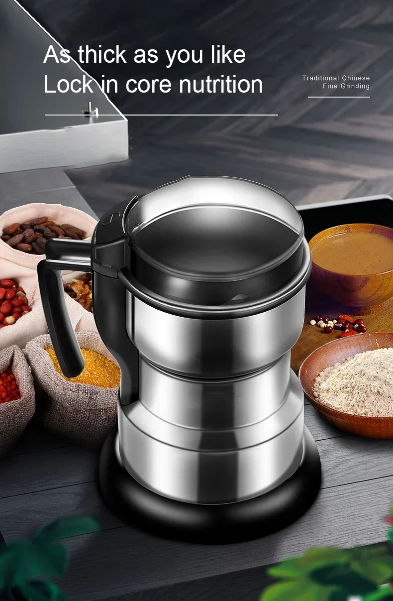 Electric Multifunctional New Grinder Coffee Kitchen Beans Cereal Nuts Spices Grains Grinder Machine For Home Coffee Grinders