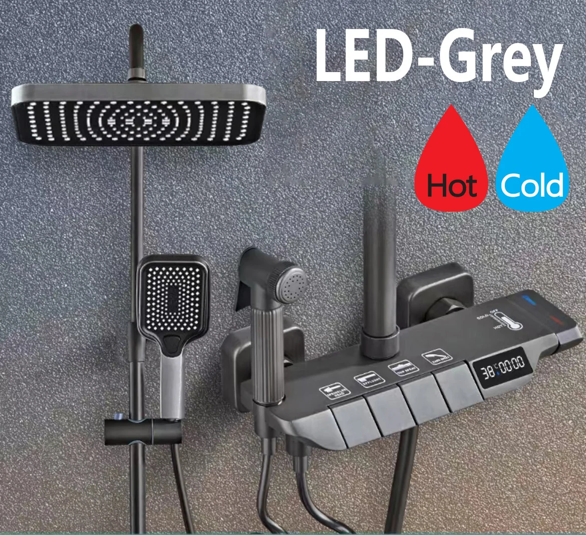 LED Grey Hot Cold