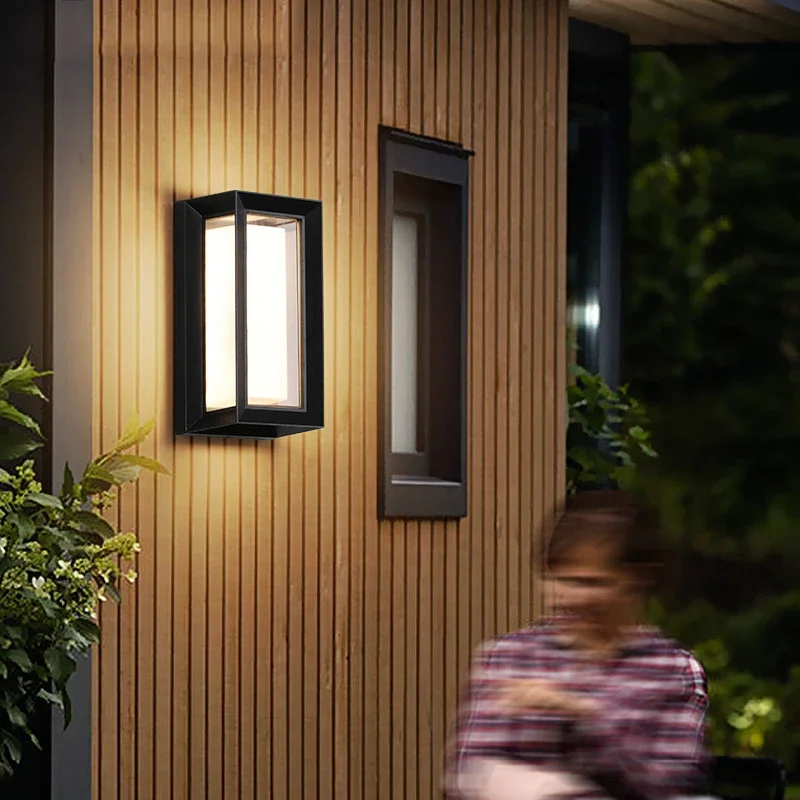 Led Outdoor Wall Light Waterproof IP66 Motion Sensor Led Outdoor Lighting Porch Lights Balcony Garden Lights Outdoor Wall Lamp