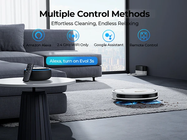 Laresar Robot Vacuum Cleaner 5000Pa Suction 150 mins Smart Navigation Mopping Intelligent Robotic Smart Home Appliance