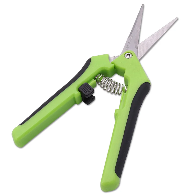 6.5 Inch Gardening Scissors Hand Pruner Pruning Shears Trimming Scissors with Straight Elbow Stainless Steel Blades for Plant