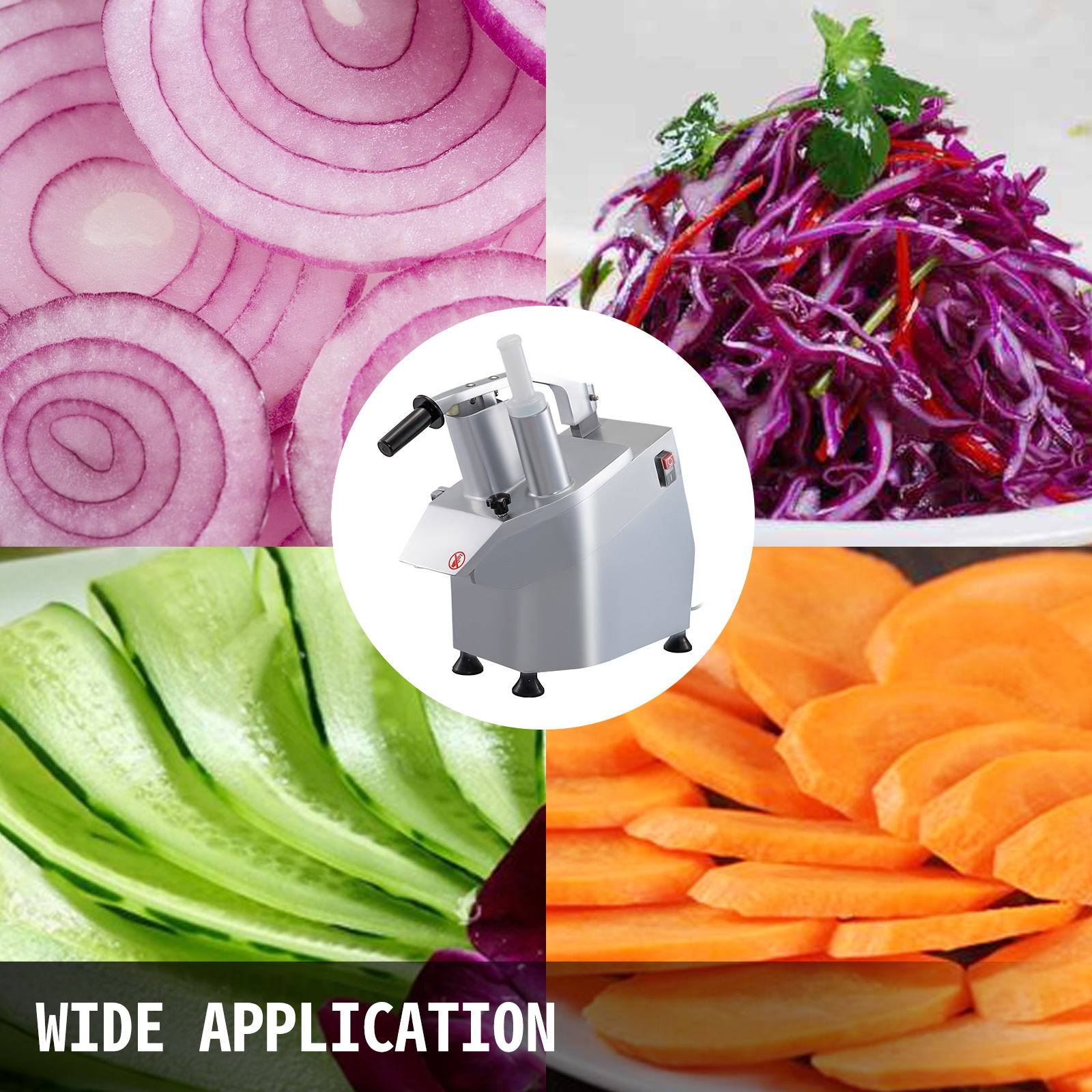 VEVOR Electric Vegetable Cutter Slicer Chopper Shredder Grinder Pellet Machine for Kitchen Tools And Appliances Food Processors