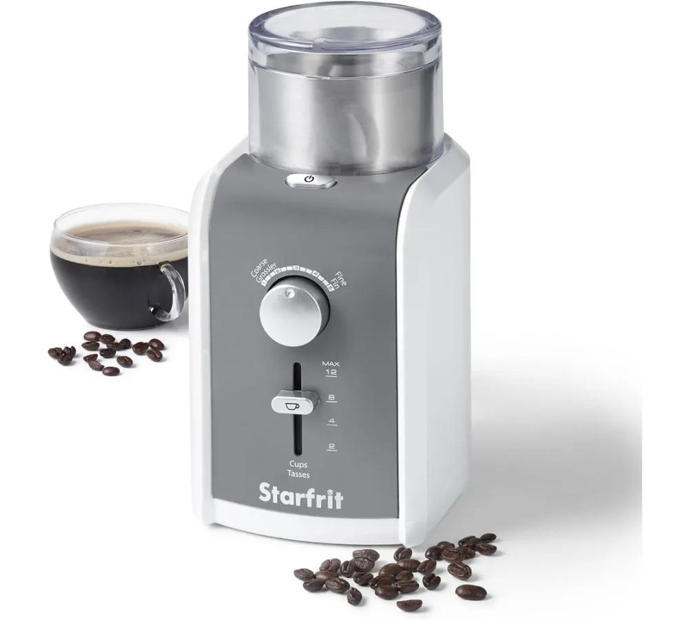 Adjustable Coffee and Spice Grinder, Electric Grinding Machine, Kitchen Appliances