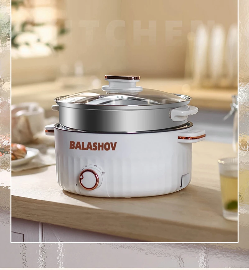 3L 110V Portable Electric Rice Cooker Multifunctional Pan Non-stick Cookware for Kitchen and Home Appliance US Plug