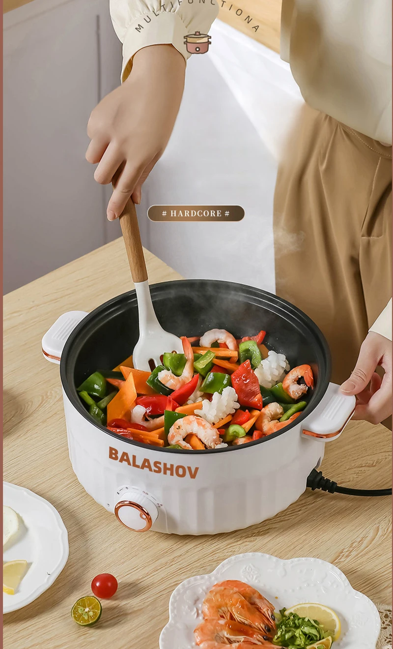 3L 110V Portable Electric Rice Cooker Multifunctional Pan Non-stick Cookware for Kitchen and Home Appliance US Plug